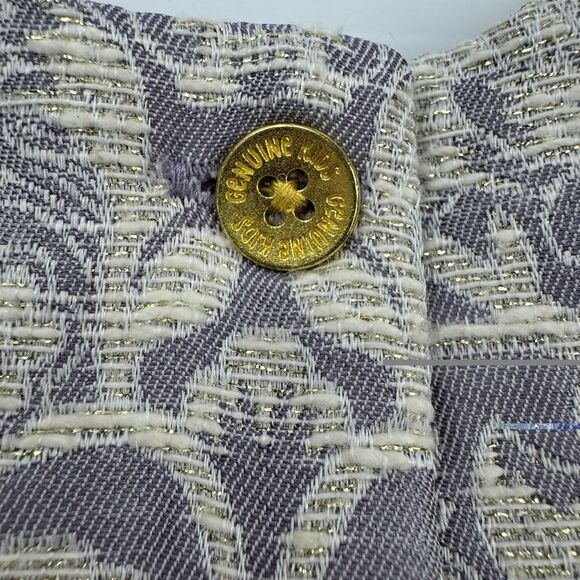 Genuine Kids OshKosh 3T Brocade Party Dress Purple Silver Tulle Lined Formal - Picture 6 of 10